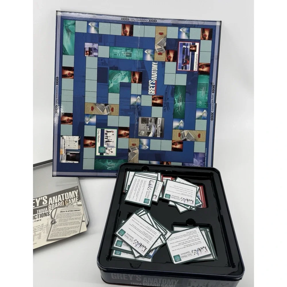 Grey's Anatomy Trivia Board Game Movie & TV Theme Trivia Complete Game